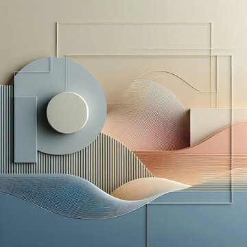 A serene balance of minimalist design and synthetic textures whe