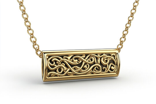 3D Personalized Nameplate Necklace with Elegant Cursive Font.