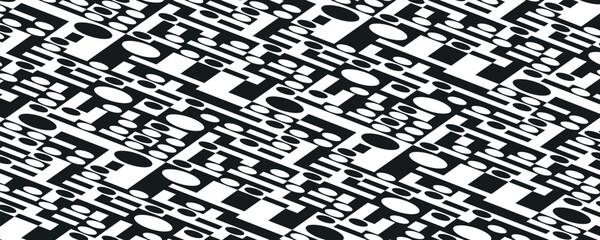 Black and white abstract background. Abstract geometric backdrop