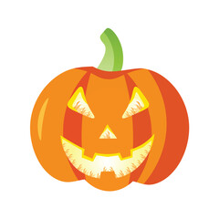Halloween pumpkins vector illustration design
