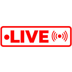 live png icon, stream png design, broadcast png label