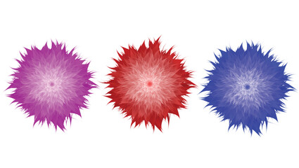 Gradient Colorful Abstract Flower Illustration