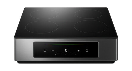 Obraz premium Modern digital stove with induction technology and a slide control interface