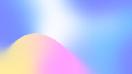 Calm Abstract Minimal Gradient. Soft Blue White Curve Design Background