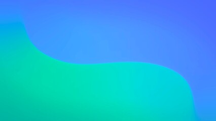 Simple Ocean Blue Wave Background. Minimal Abstract Curve Illustration