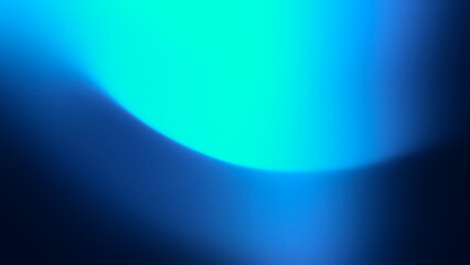 Vibrant Cyan Blue Abstract Background. Neon Glowing Wave Gradient Illustration