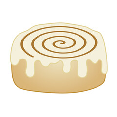 cinnamon roll vector