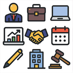 Professional Icons:  Elevate Your Brand with Premium Vector Icons