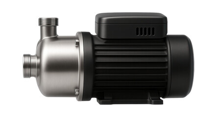 Low-noise surface pump with sound-dampening insulation for urban areas.