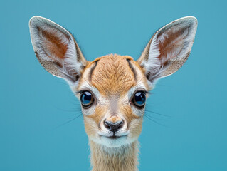 Portrait of a Dik-dik Antelope with Large Eyes