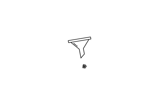 Animated filter icon representing data refinement, search optimization, or content customization. Perfect for UI/UX interfaces, dashboard animations, mobile apps, and explainer videos related to data 