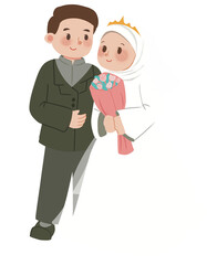 Cute muslim wedding