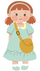 Cute girl illustration
