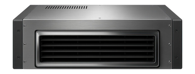 Obraz premium Underfloor air handling unit designed for integration with raised floor systems in data centers.