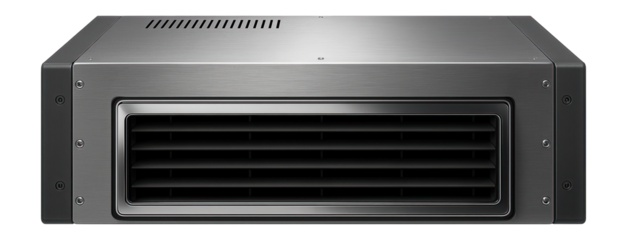 Underfloor air handling unit designed for integration with raised floor systems in data centers.