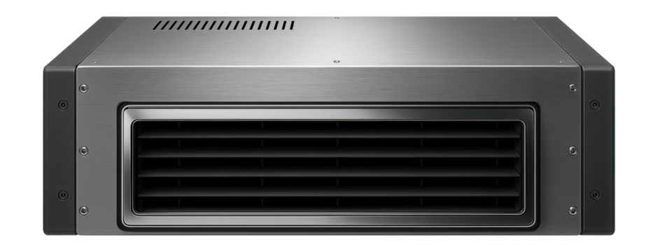 Underfloor air handling unit designed for integration with raised floor systems in data centers.