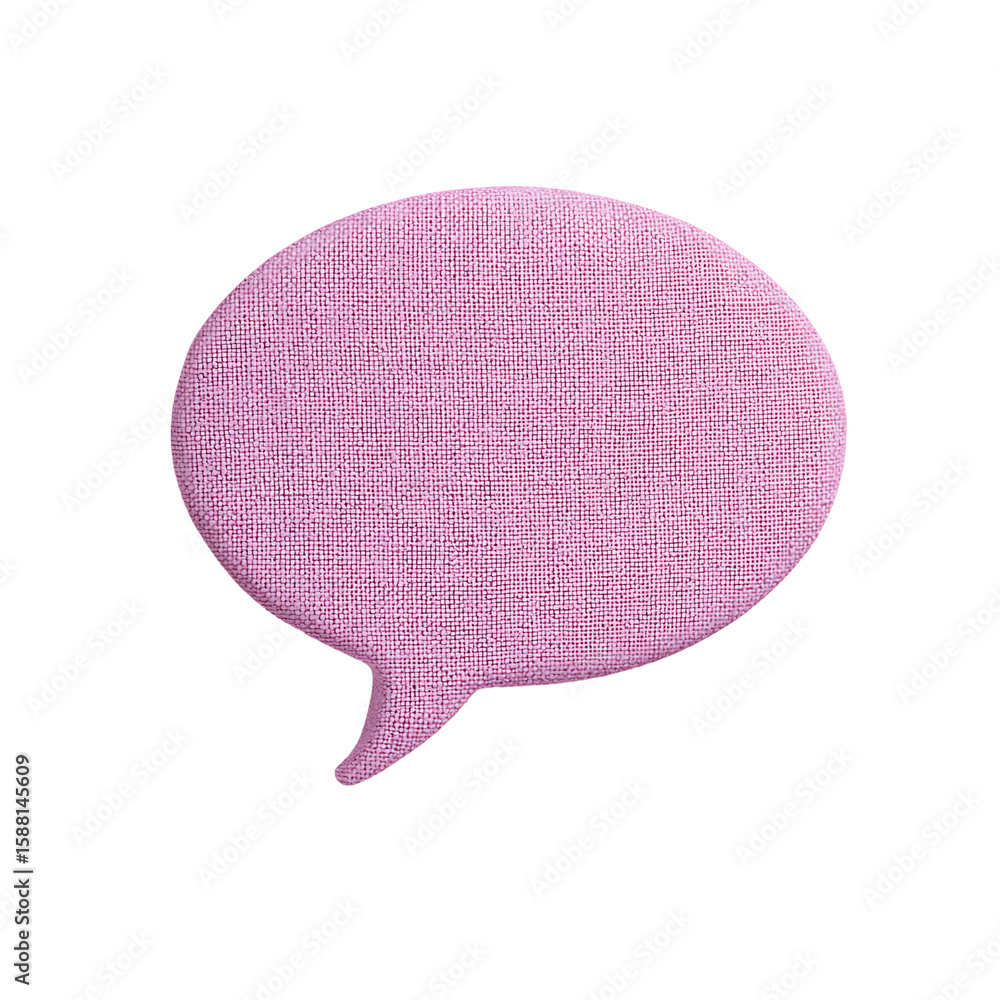 Poster purple speech bubble with a textured surface on a white background isolated on white background or t
