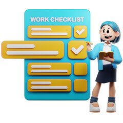Work Checklist 3D character