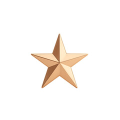 Obraz premium Gold 3D rendered star isolated on white background, a versatile element perfect for designs, illustrations, and various creative projects isolated on white background or transparent backgro 99864496 3