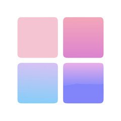 Gradient color palette with pastel pink and blue tones