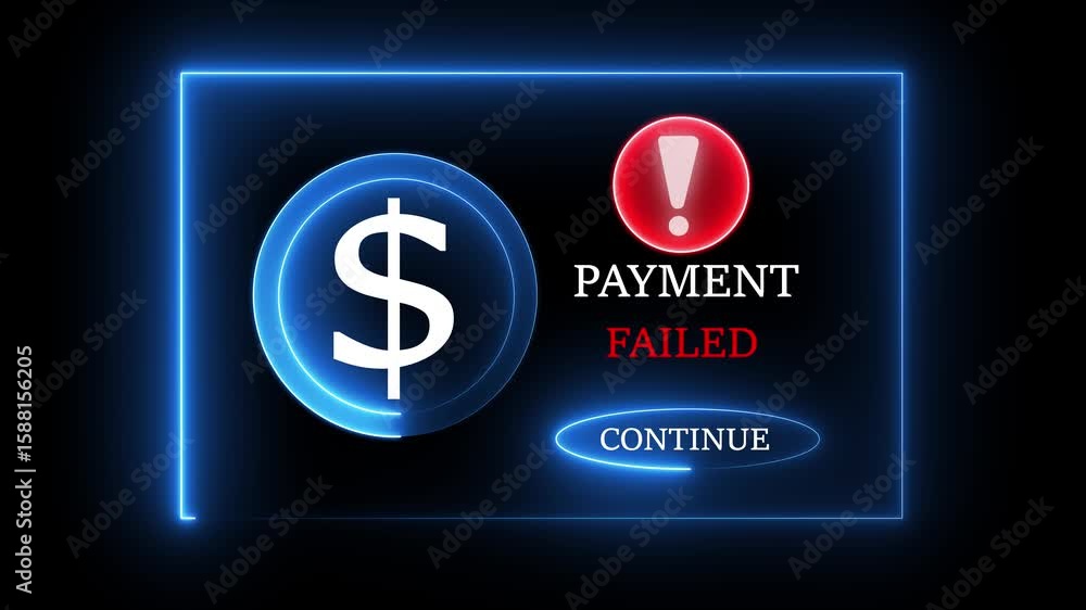 Poster digital payment confirmation concept on the transparent background. motion graphics of secure online