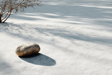 photorealistic ultraminimalist design featuring natural elements perfect for modern websites homepage