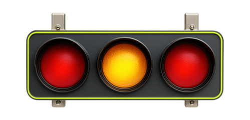 Compact traffic light with horizontal arrangement of lenses