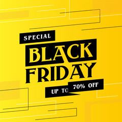 Bold, eye-grabbing, and built for impact—this Black Friday banner bursts with urgency and style. Ideal for e-commerce brands, promotional campaigns, and seasonal advertising that needs to convert fast
