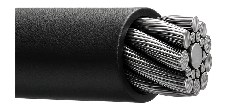 High-tensile steel wire rope with a parallel lay structure for elevator systems.