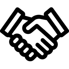 Hands shaking in a business agreement symbolizing partnership concept  