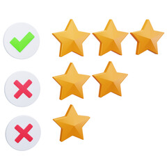 Checklist With Stars