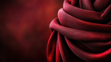 Red fabric folds, dramatic background, luxurious texture, design element