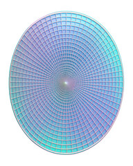 Concentric circular grids with a holographic effect and subtle motion.