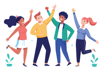 Obraz premium Financial Planning Meeting | Business People Discussing Company Growth Vector