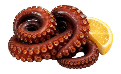 A small, round dark chocolate truffle dusted with fine cocoa powder on a slate platter.