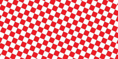 Textured red checkered tablecloth vector background isolated on white. vector eps 10