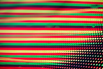 Sci-fi dot grid and glowing LED lines simulating futuristic interface and high-speed data...