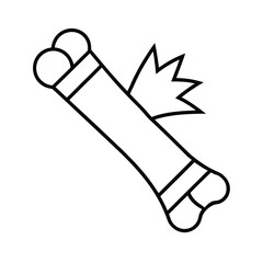 broken bone fracture medical injury healthcare icon