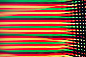 Sci-fi dot grid and glowing LED lines simulating futuristic interface and high-speed data...