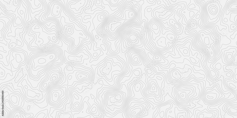 Poster minimalist white background with contour lines with geographic mapping contour line creating an abstract topographic map design effect.

