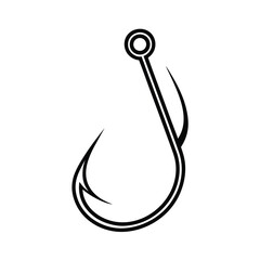 fishing hook vector image for angling and sport