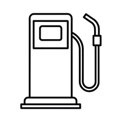 gas station fuel pump icon vector illustration 