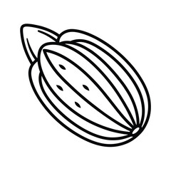 sunflower seeds black and white vector illustration 
