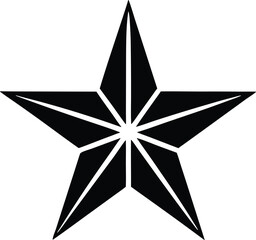 christmas star vector icon.