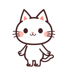 猫のかわいいキャラクター　イラスト素材