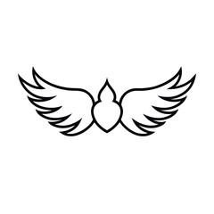 dove with wings