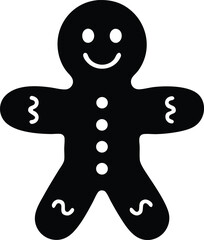 gingerbread vector icon.