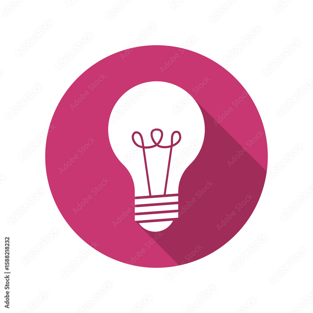 Poster light bulb icon isolated on transparent background