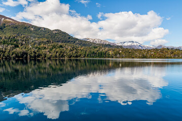 Sailing the Nahuel Huapi from Bahia Mansa to the Arrayanes Forest, Villa la Angostura, Neuquen,...