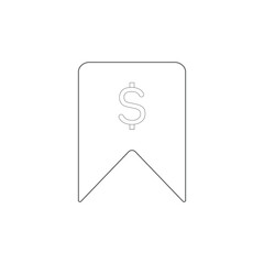 save icon with dollar. eps8